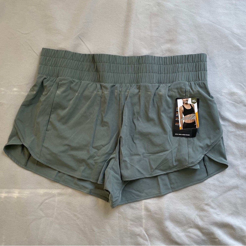Avia Women's Athletic Shorts in Green